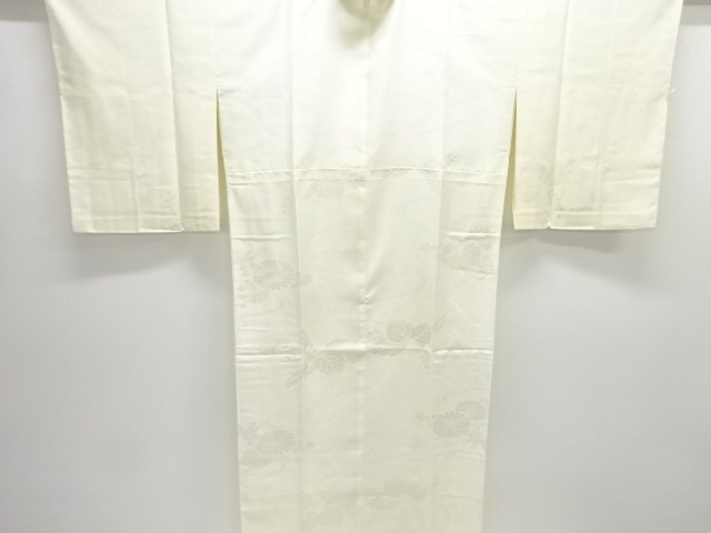 JAPANESE KIMONO / JUBAN / WOVEN STREAM WATER & KIKU 